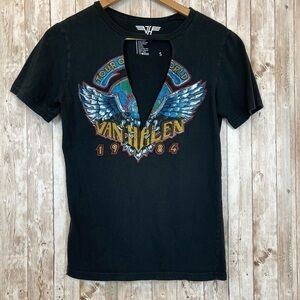 Van Halen 1984 Concert Short Sleeve Top Size Small